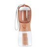 3-in-1 Portable Dog Water Cup – Feeder & Waste Bag Dispenser for Pets