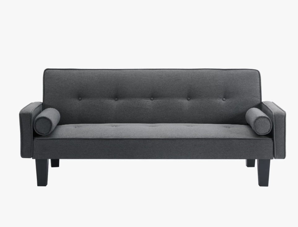 Fabric Medieval Love Seat Sofa – Living Room Button-Tufted