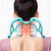 Multifunctional Manual Six-Wheel Neck Massager – Pain Relief Massage Roller Tool