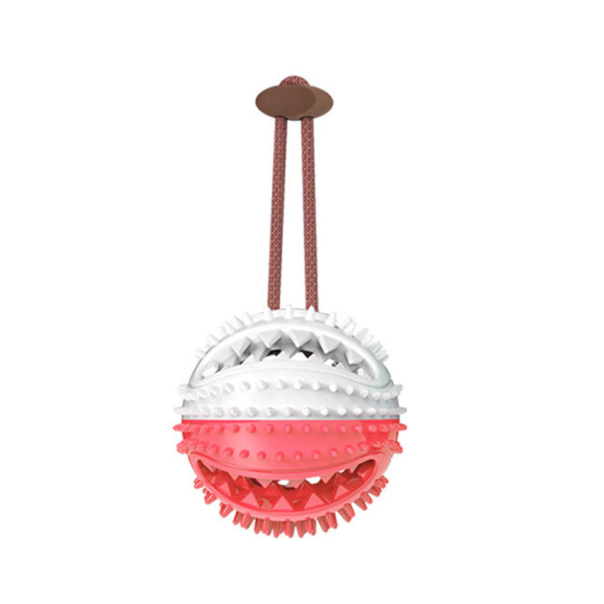 Interactive Dog Tug Toy with Suction Cup & Chew Ball for Teeth Cleaning and Feeding