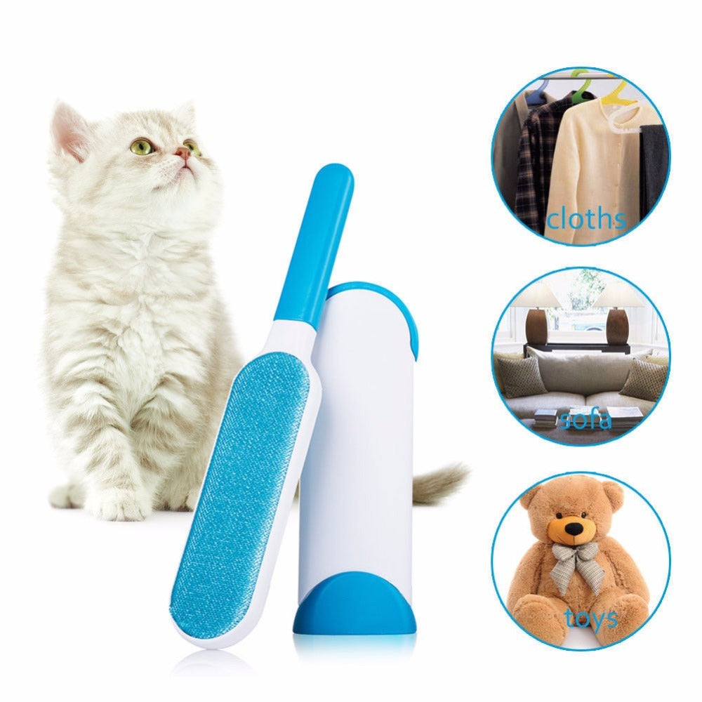 Pet Hair Cleaner Brush – Reusable Sticky Comb for Removing Dog & Cat Fur from Sofa
