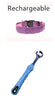 LED Light Dog Collar – Adjustable Nylon Leopard Style Pet Collar for Safety