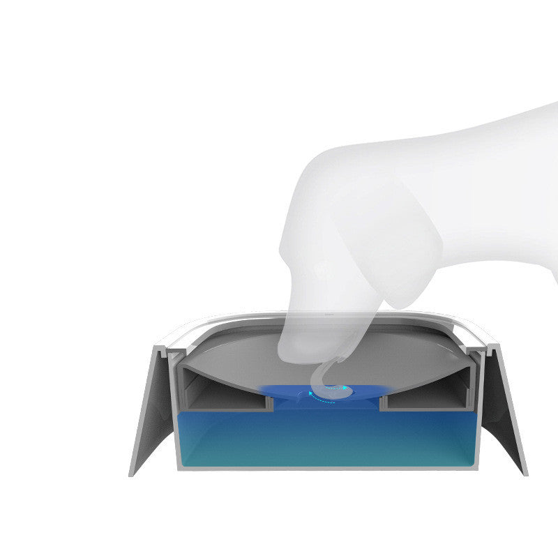 1.5L Anti-Overflow Pet Water Bowl – Floating Slow Feeder for Cats & Dogs