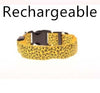 LED Light Dog Collar – Adjustable Nylon Leopard Style Pet Collar for Safety