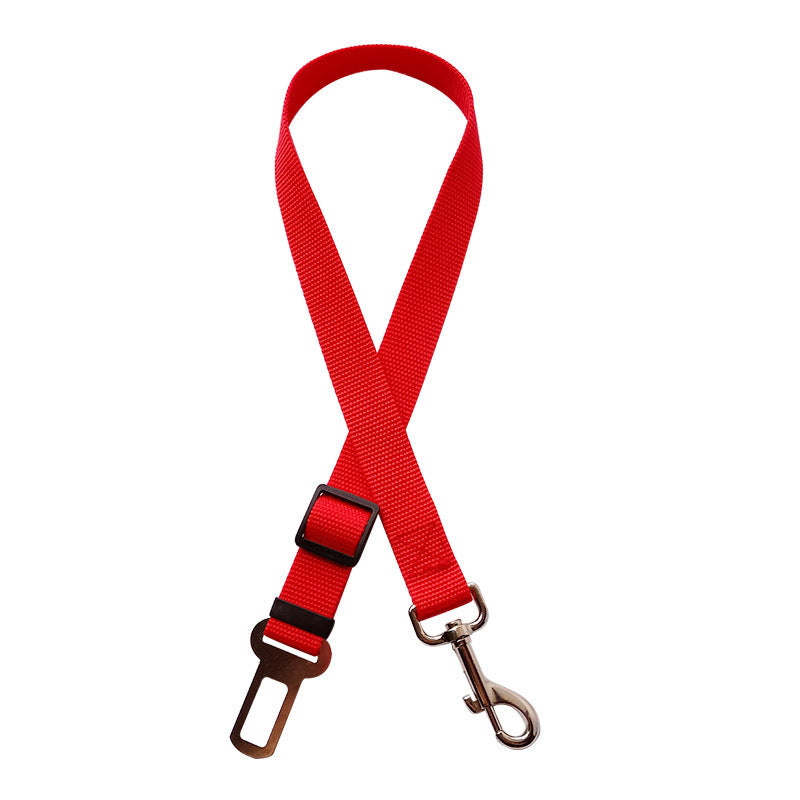 Adjustable Pet Car Seat Belt – Dog & Cat Safety Harness Clip for Vehicles