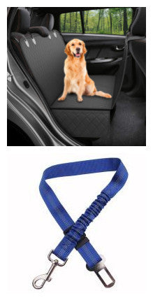 Dog Car Seat Cover with Mesh Window – Hammock Protector for Back Seat Travel