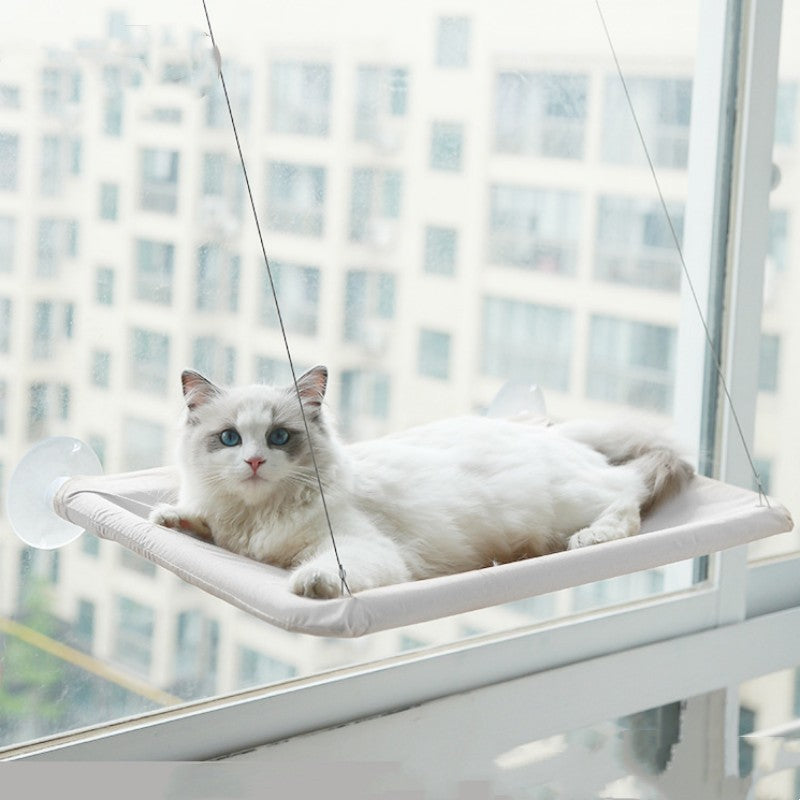 Hanging Cat Window Seat | Durable Pet Hammock Bed with Strong Suction Cups