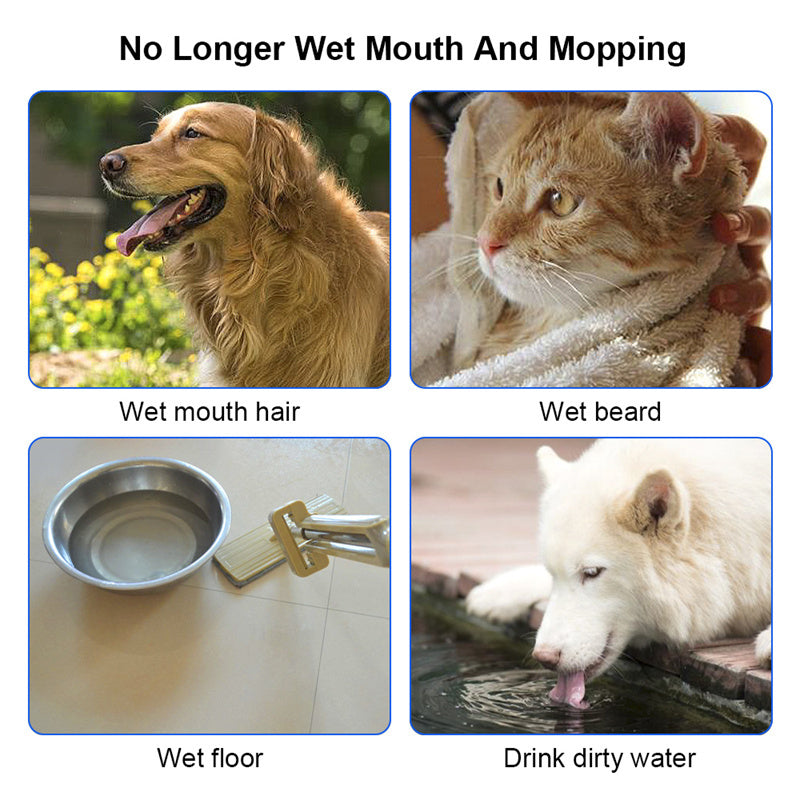 1.5L Anti-Overflow Pet Water Bowl – Floating Slow Feeder for Cats & Dogs
