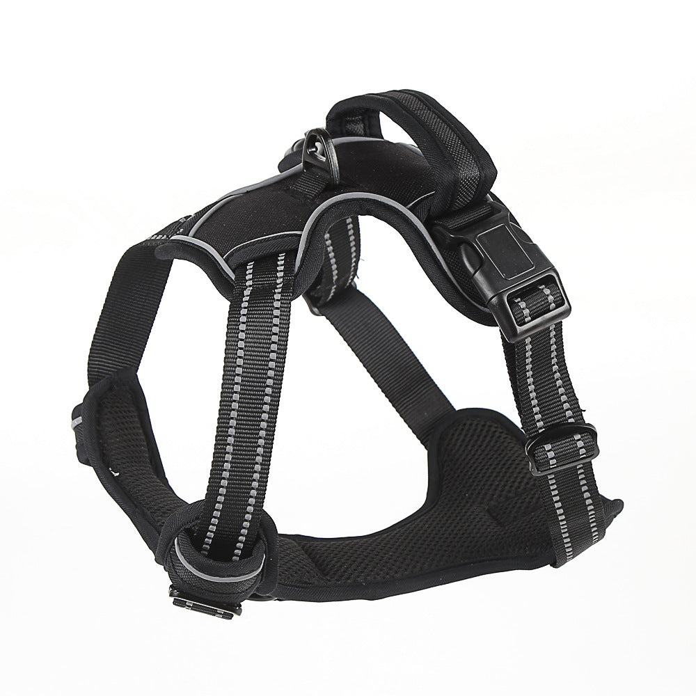 Adjustable Dog Harness Vest – Breathable, Reflective, No-Pull Pet Harness