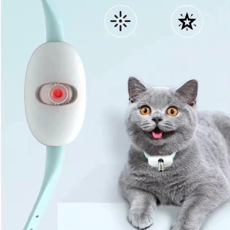Automatic Cat Toy Laser Collar – Smart USB Charging Interactive Kitten Training Toy