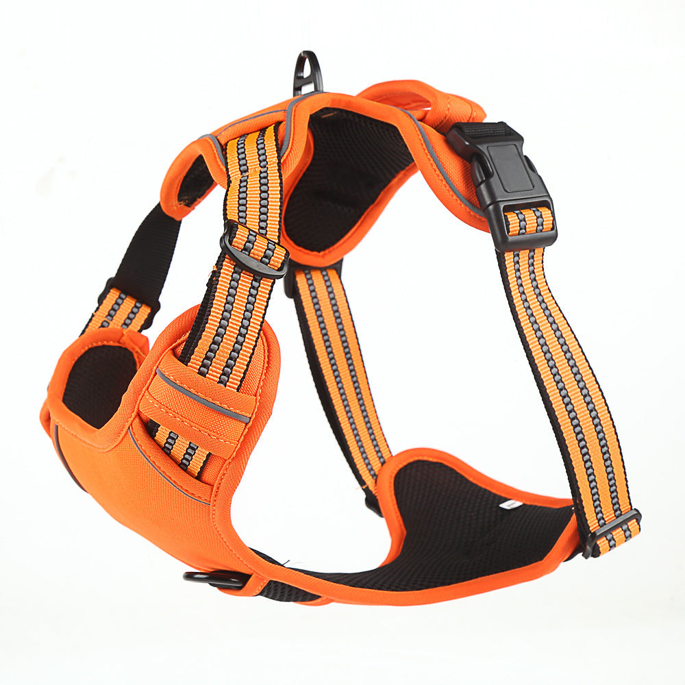 Adjustable Dog Harness Vest – Breathable, Reflective, No-Pull Pet Harness