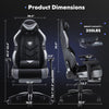 Tall Racing Gaming Chair – 350lbs Heavy-Duty Computer Chair