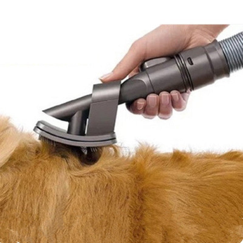 Pet Grooming Vacuum Brush Attachment – Hair Remover Tool for Dogs & Cats