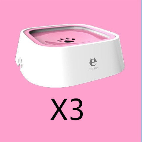 1.5L Anti-Overflow Pet Water Bowl – Floating Slow Feeder for Cats & Dogs