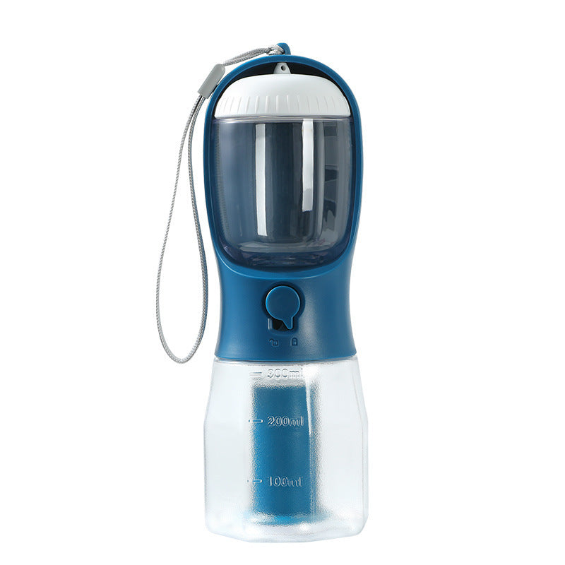 3-in-1 Portable Dog Water Cup – Feeder & Waste Bag Dispenser for Pets