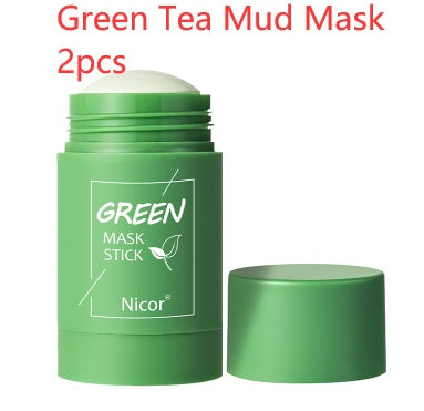 Green Tea Mask Stick – Deep Cleansing Clay, Oil Control, Anti-Acne & Whitening Skin Care