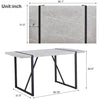 Kitchen & Dining Room Table – Modern 4-Person 55-Inch Table