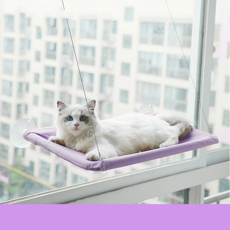 Hanging Cat Window Seat | Durable Pet Hammock Bed with Strong Suction Cups