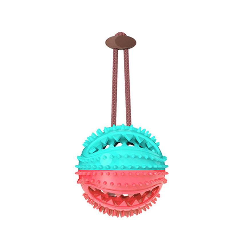 Interactive Dog Tug Toy with Suction Cup & Chew Ball for Teeth Cleaning and Feeding
