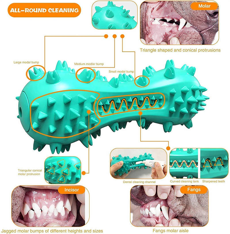 Pet Dental Chew Toy – Tough Rubber Molar Stick for Dog Teeth Cleaning
