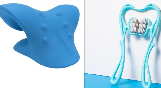Multifunctional Manual Six-Wheel Neck Massager – Pain Relief Massage Roller Tool