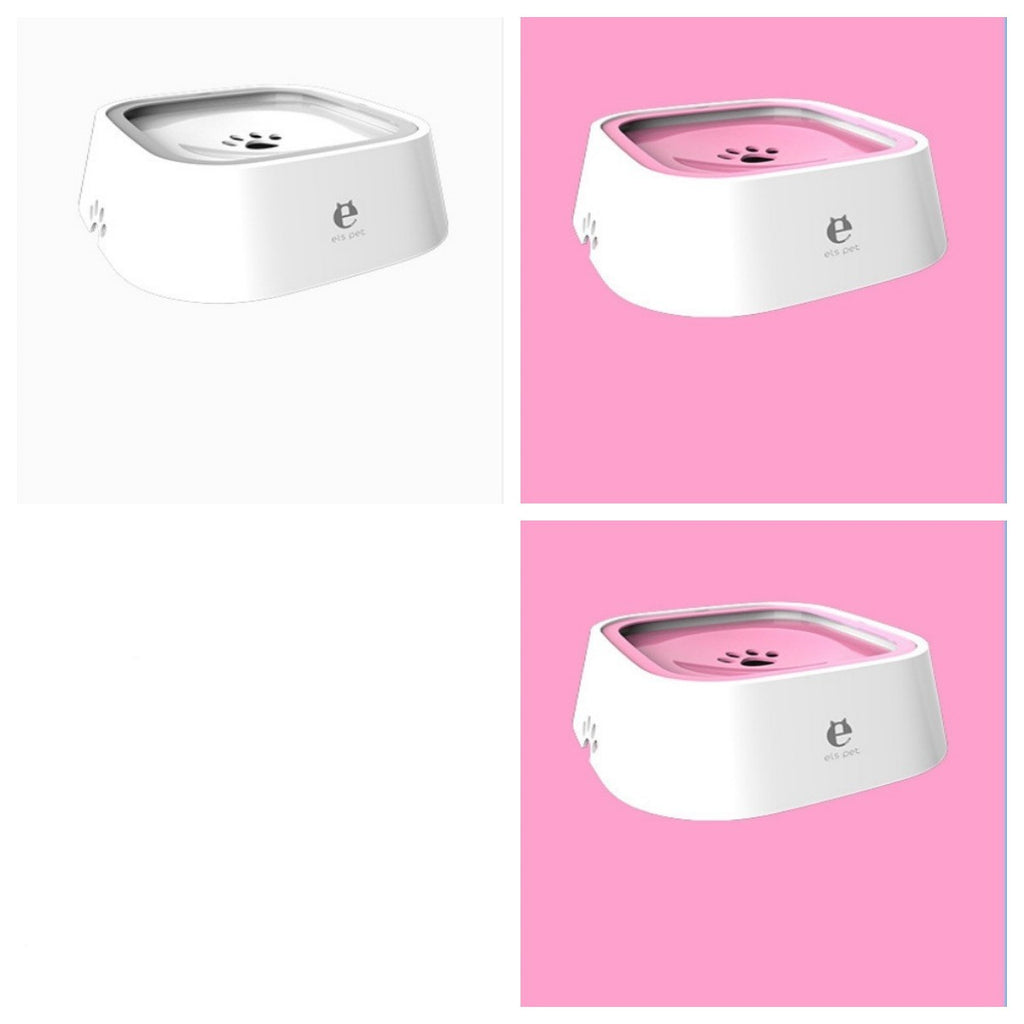 1.5L Anti-Overflow Pet Water Bowl – Floating Slow Feeder for Cats & Dogs