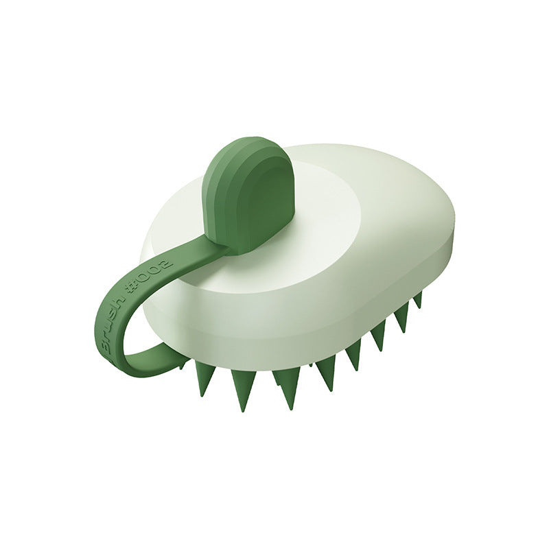 Handheld Silicone Pet Brush – Shampoo, Massage & Hair Removal Grooming Tool for Dogs & Cats