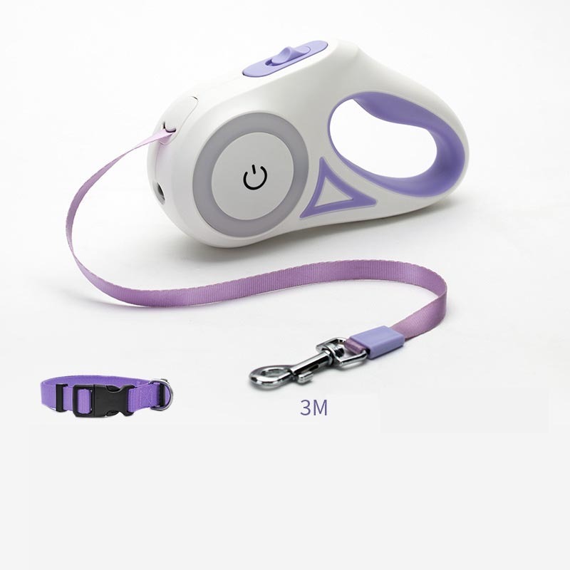 Retractable Dog Leash with Collar – Automatic Pet Lead for Small & Medium Dogs