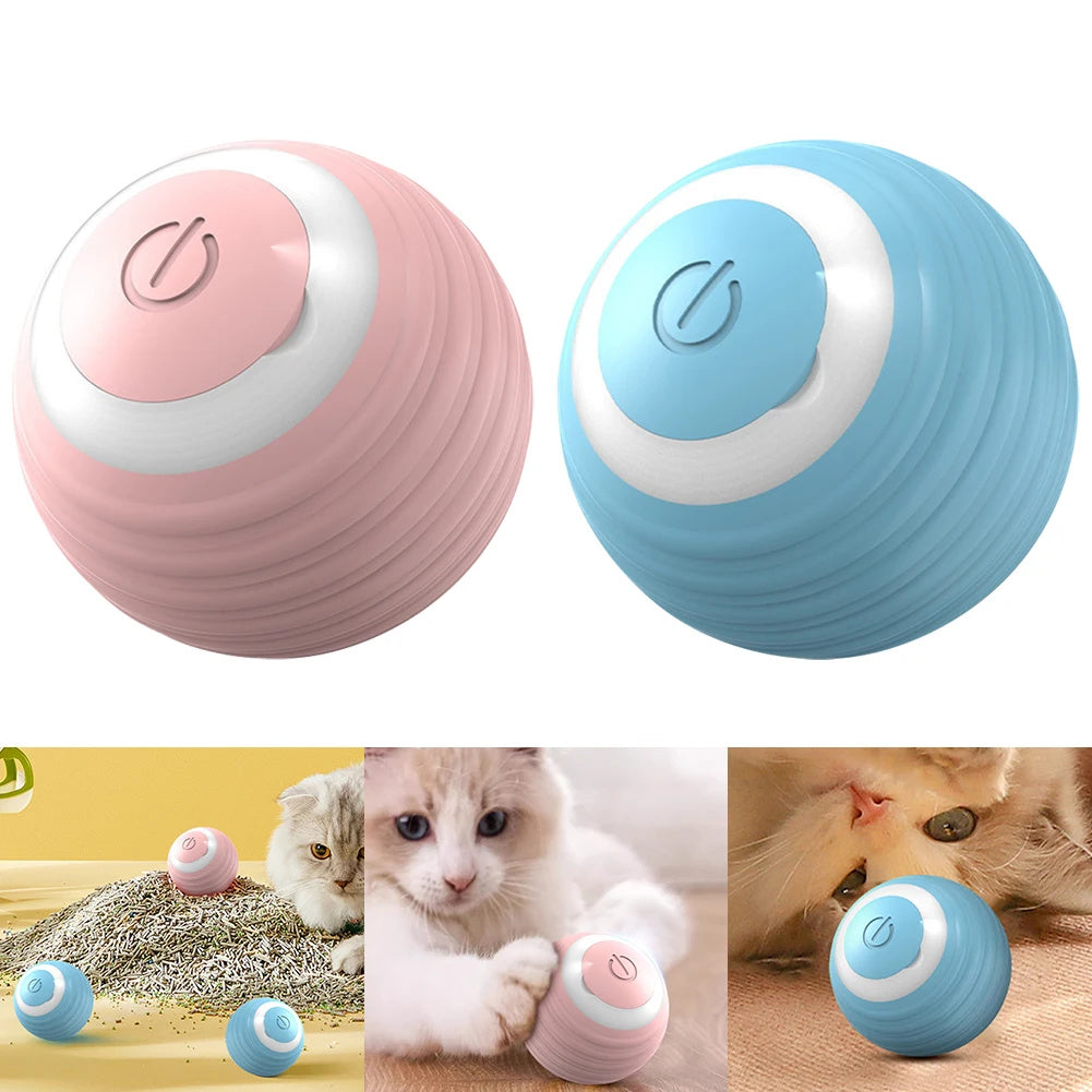 Smart Rolling Cat Toy Ball – Automatic Moving & Bouncing Interactive Kitten Toy