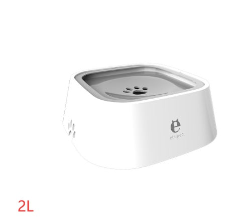 1.5L Anti-Overflow Pet Water Bowl – Floating Slow Feeder for Cats & Dogs