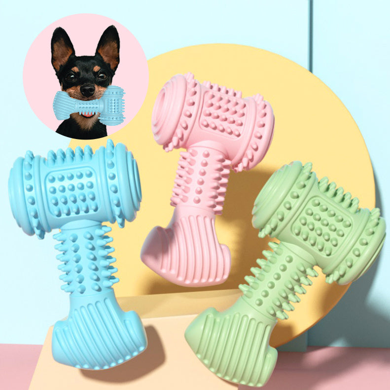 Durable Dog Chew Toy – Teeth Cleaning, Teething & Bite Resistant TPR Pet Toy