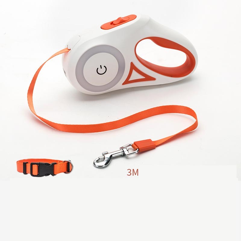 Retractable Dog Leash with Collar – Automatic Pet Lead for Small & Medium Dogs