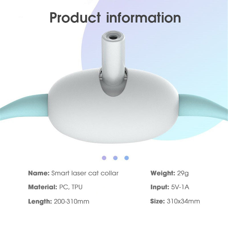 Automatic Cat Toy Laser Collar – Smart USB Charging Interactive Kitten Training Toy