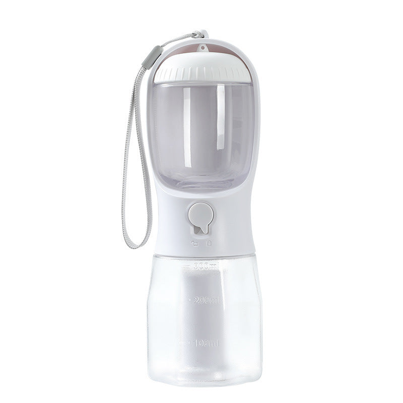 3-in-1 Portable Dog Water Cup – Feeder & Waste Bag Dispenser for Pets