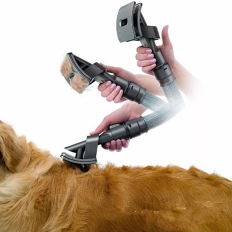 Pet Grooming Vacuum Brush Attachment – Hair Remover Tool for Dogs & Cats