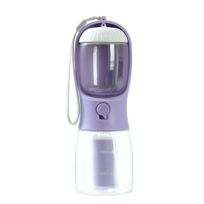 3-in-1 Portable Dog Water Cup – Feeder & Waste Bag Dispenser for Pets