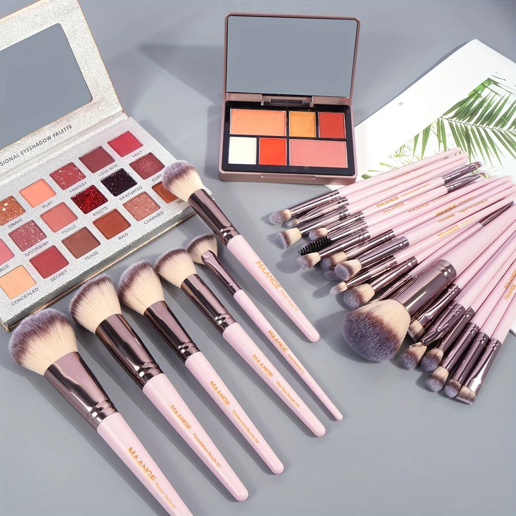 MAANGE 30-Pc Professional Makeup Brush Set with Bag