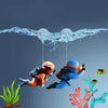 Floating Diver Ornament – Hayao Miyazaki Blue Fatty Aquarium Decor