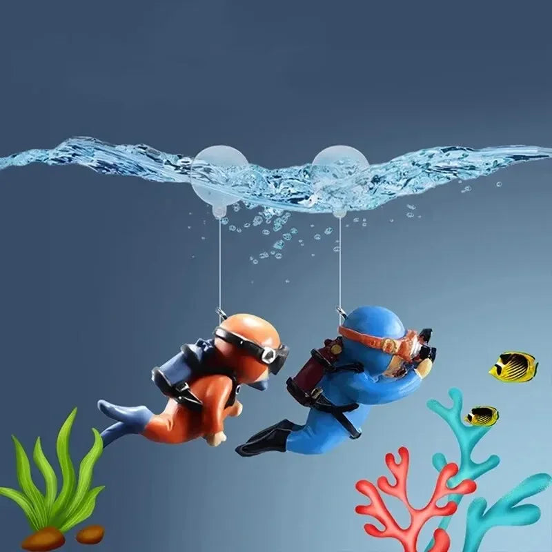 Floating Diver Ornament – Hayao Miyazaki Blue Fatty Aquarium Decor