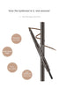 2-in-1 Waterproof Eyebrow Pencil – 5 Colors, Long-Lasting Tattoo Brush