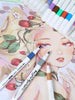 12-80 Color Acrylic Paint Markers Set Soft Tip for Art & DIY Surfaces