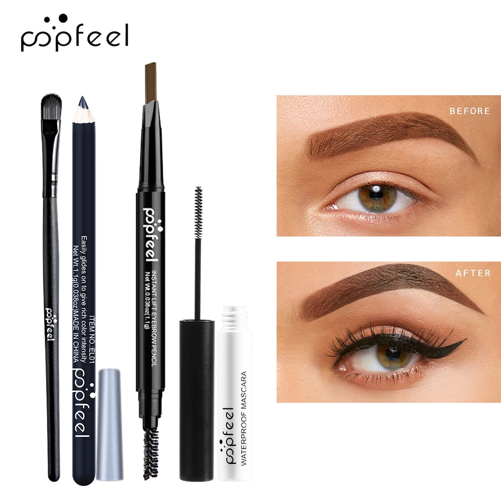 POPFEEL Eye Makeup Set – Palette, Liner, Mascara & More!
