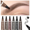 6-Color Waterproof Eyebrow Tattoo Pen – 4 Split Tip for Natural, Long-Lasting Brows!