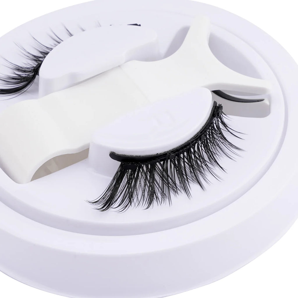 Magnetic Mink Lashes Set – Reusable with Tweezers