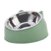 Inclined Cat Bowl – Cute Stainless Steel Feeding Bowl for Kittens & Puppies