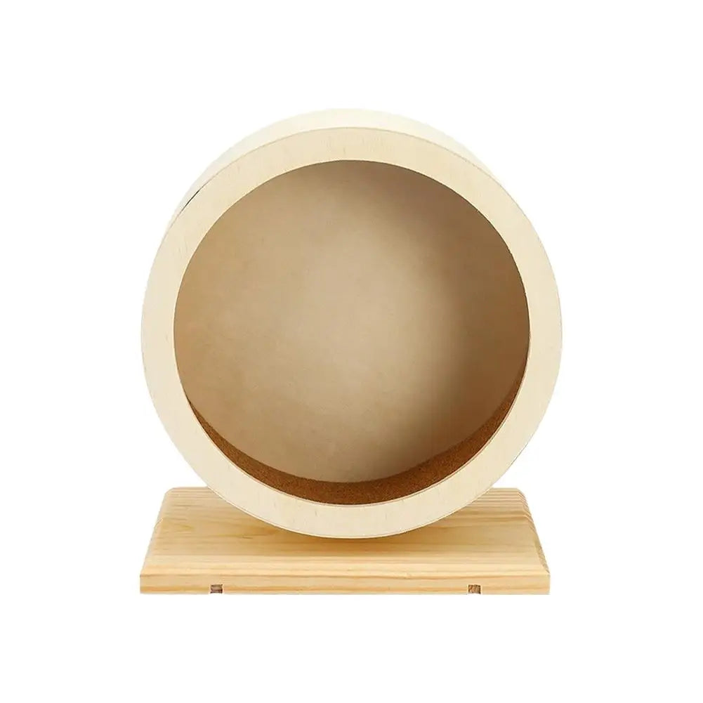 Golden Bear Silent Wooden Hamster Wheel with Cork Pad