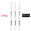 White Marker Pen Set Waterproof Oily Ink for DIY Sketch & Writing