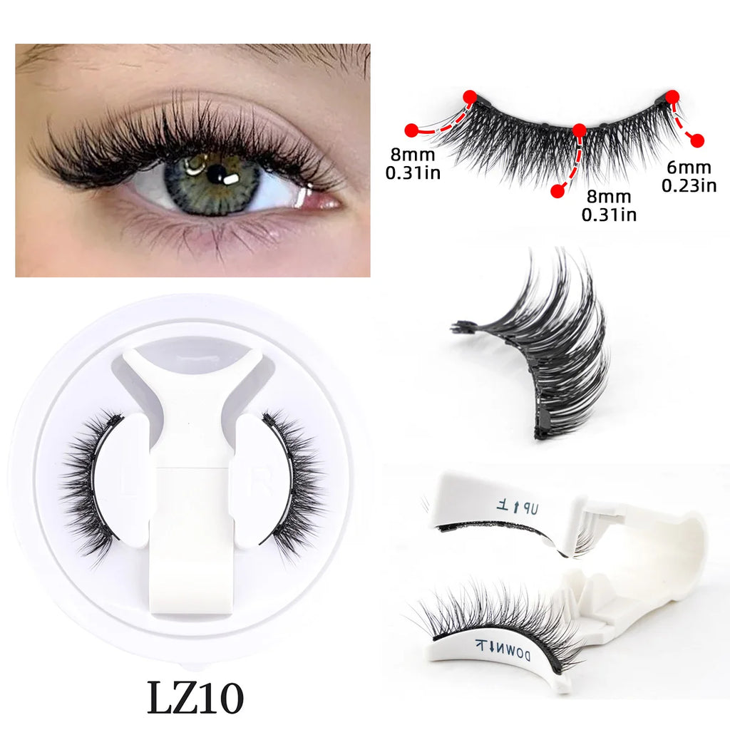 Magnetic Mink Lashes Set – Reusable with Tweezers