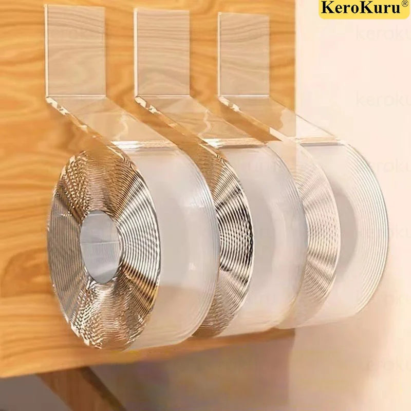 Nano Double Sided Tape 1/3/5M Transparent Reusable Waterproof Adhesive