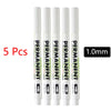 White Marker Pen Set Waterproof Oily Ink for DIY Sketch & Writing
